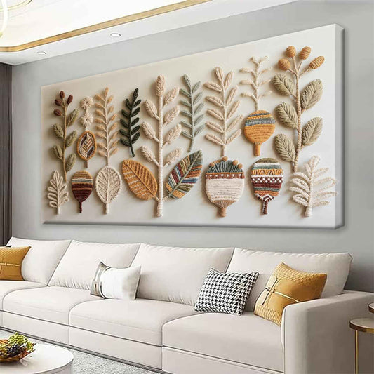 Tsomzxng Canvas Art Wall Decor Print Modern Boho Wall Art Prints Minimalist Paintings White Wall Art Pictures For Bedroom Kitchen Office Home Artwork 20" X 40" Ready To Hang （Printed Decorations）