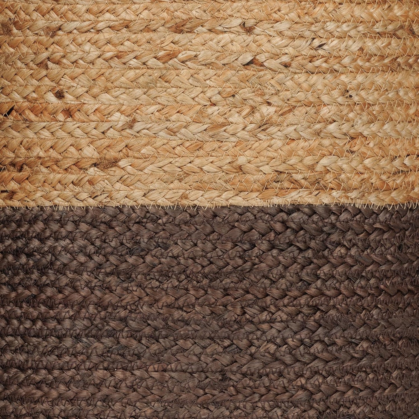 REDEARTH · Cylindrical Pouf Foot Stool Ottoman - Jute Braided Pouffe Poof Accent Sitting Footrest for The Living Room, Bedroom, Nursery, Patio, Lounge & Other Rooms (14.5”x14.5”x16”; Natural Acorn)