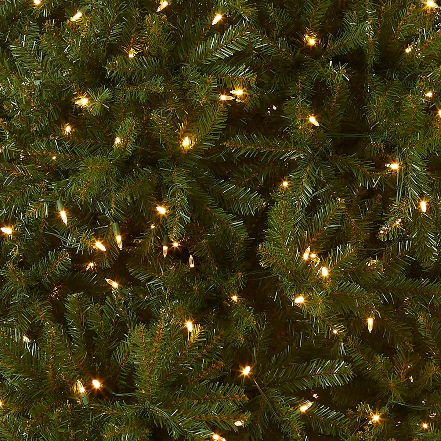 National Tree Company Pre-Lit Artificial Full Christmas Tree, Green, Dunhill Fir, Dual Color LED Lights, Includes PowerConnect and Stand, 10 Feet