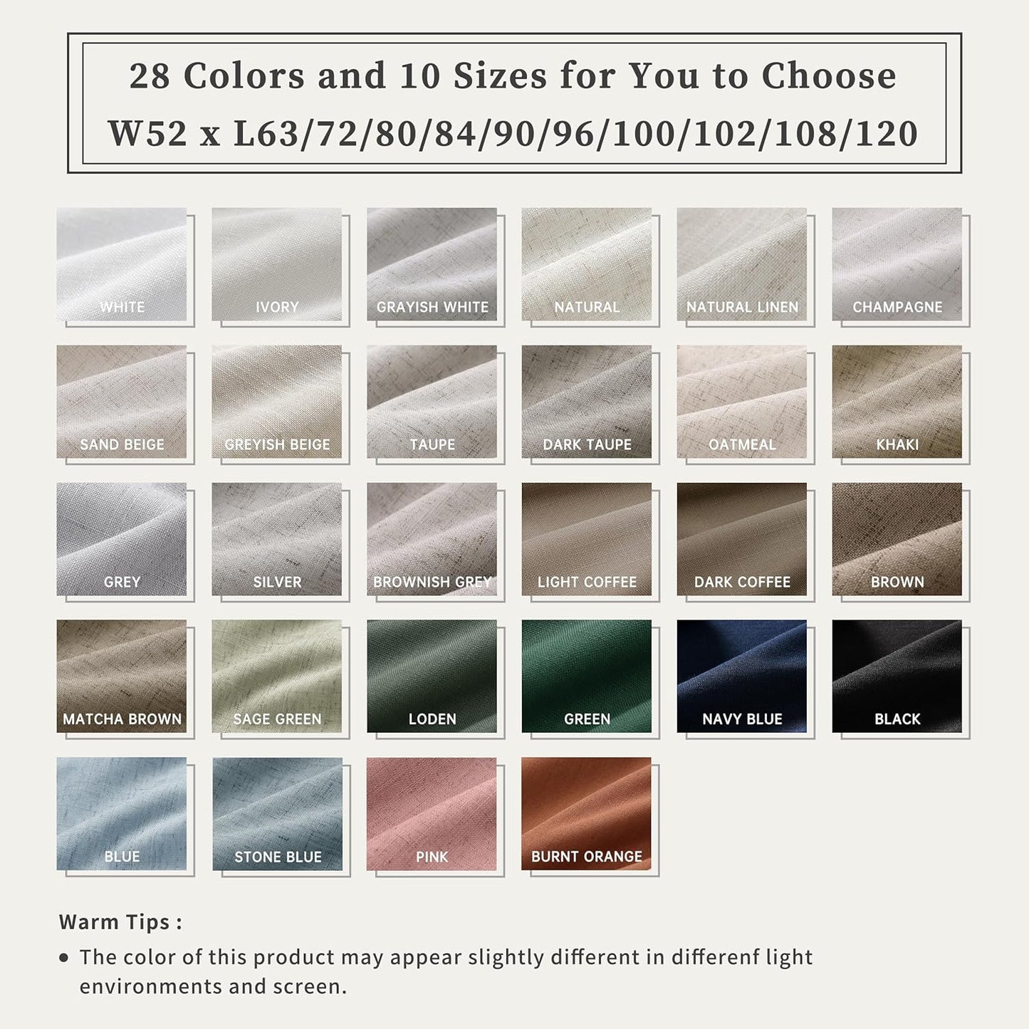 BOODII 63 Inch Blackout Curtains Linen Black Out Curtains for Bedroom 2 Panels Set Neutral Room Darkening Curtain Stone Blue Thermal Insulated Curtain for Nursery Window Drapes Back Tab 52x63