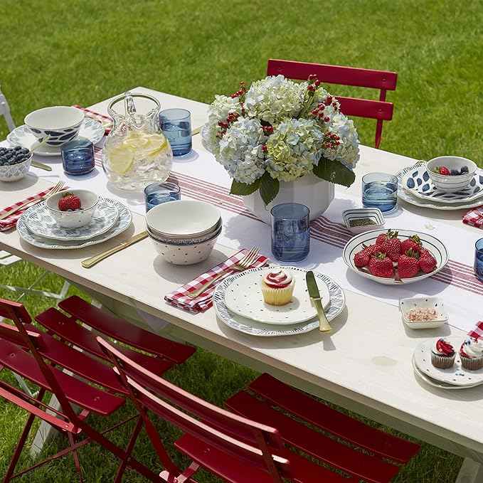 Lenox Blue Bay 12-Piece Dessert Set, 10.30 LB