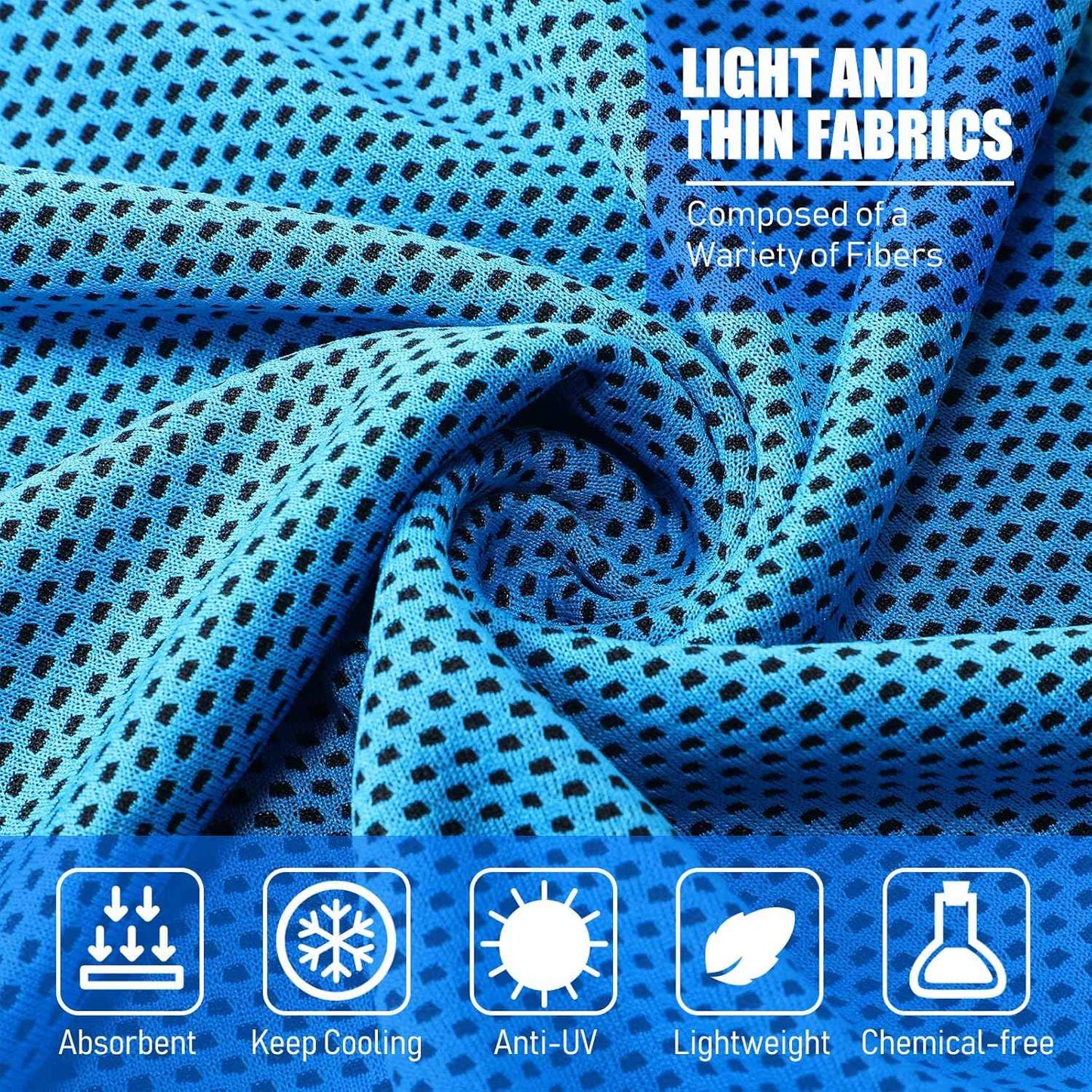 BBTO 80 Pcs 32 x 12 Inch Microfiber Ice Towel, Cooling Cold Towel for Neck and Face Breathable Chilly for Yoga, Sport, Gym, Workout, Camping and More Activities(Multicolor)