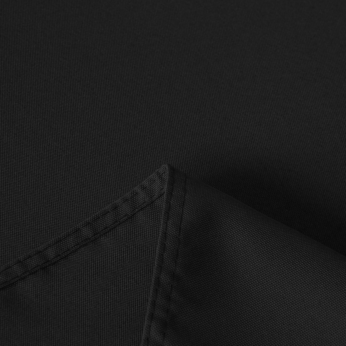 sancua Square Tablecloth - 70 x 70 Inch - Water Resistant Spill Proof Washable Polyester Table Cloth, Decorative Fabric Table Cover for Dining Tables, Buffet Parties and Camping, Black