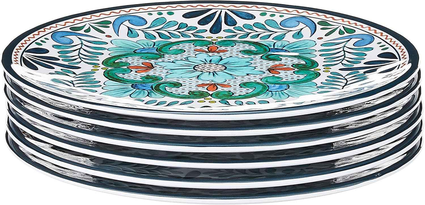 Certified International - 20286Set/6 Certified International Talavera 9" Salad/Dessert Plate, Set of 6, 9 Inches, Multicolor