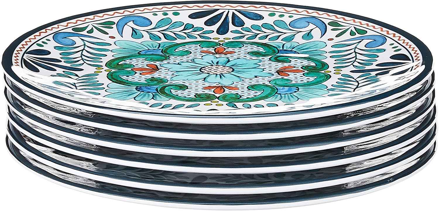 Certified International - 20286Set/6 Certified International Talavera 9" Salad/Dessert Plate, Set of 6, 9 Inches, Multicolor