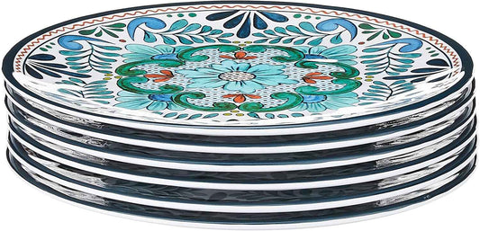Certified International - 20286Set/6 Certified International Talavera 9" Salad/Dessert Plate, Set of 6, 9 Inches, Multicolor