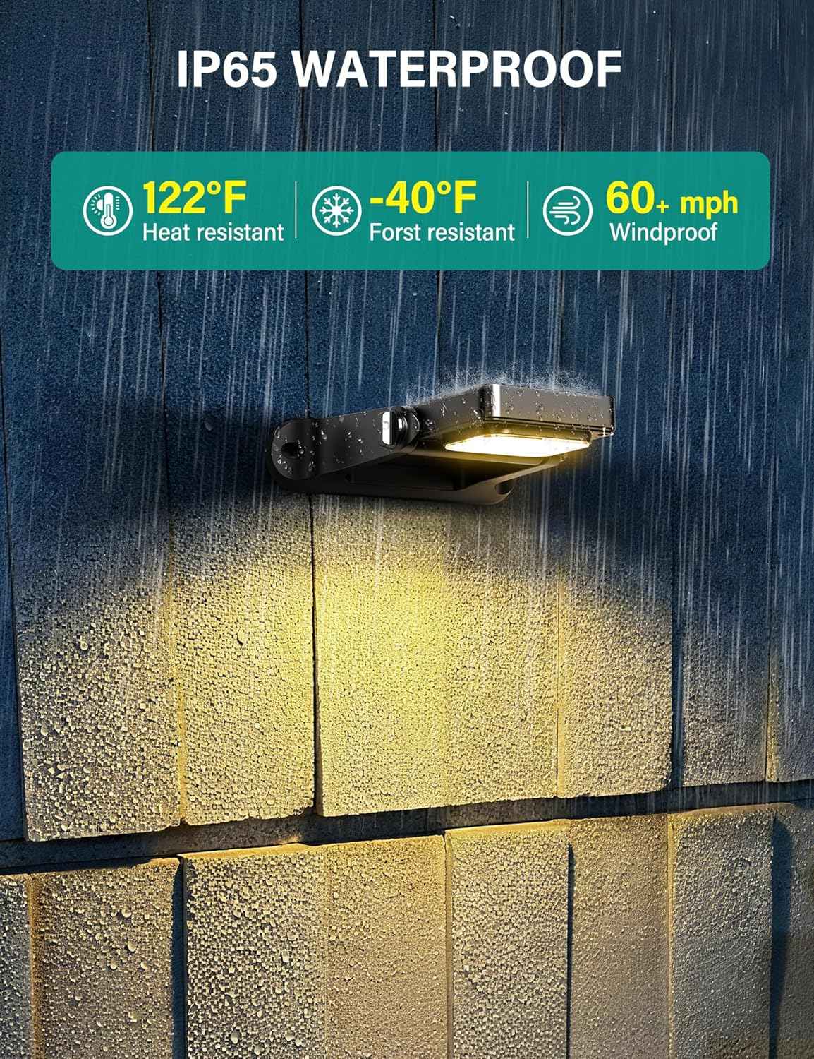 COXSENI Solar Wall Lights Outdoor with Remote Control, Long Lasting Battery, 6 Color Modes, Warm/Cool White, RGB, IP65 Waterproof 360° Adjustable Angle for Fence Porch Yard Deck Step, 2 Pack