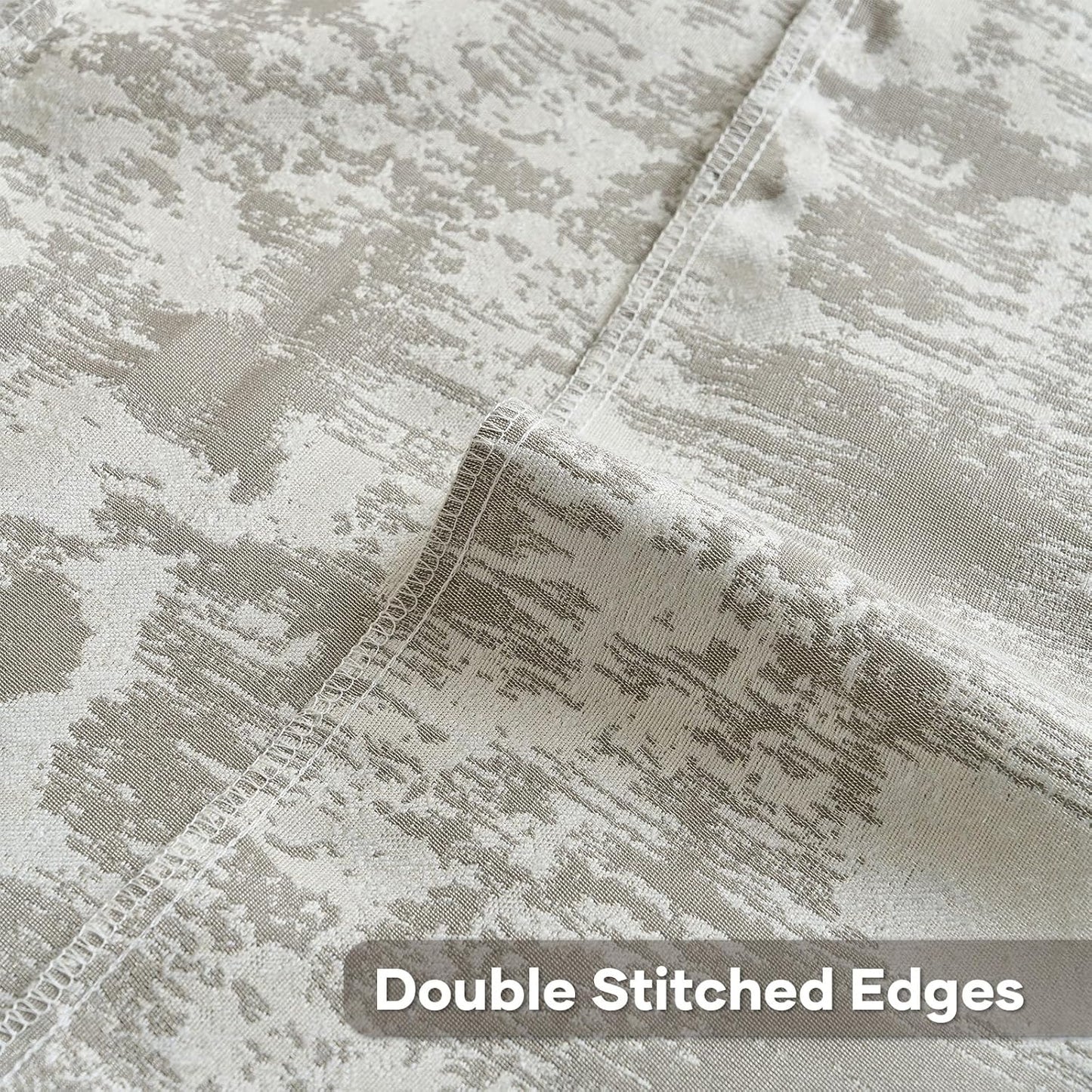 FUTEI Grey White Decorative Throw Pillow Covers 12x20 Inch Set of 2,Soft Faux Cashmere Jacquard - Textured & Cozy Pillow Case,Modern Home Decor for Couch Bed Living Room