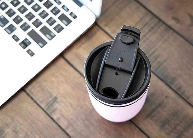 MIRA 16 oz Travel Coffee Mug - Insulated Stainless Steel Tumbler with Screw Lid - Taffy Pink